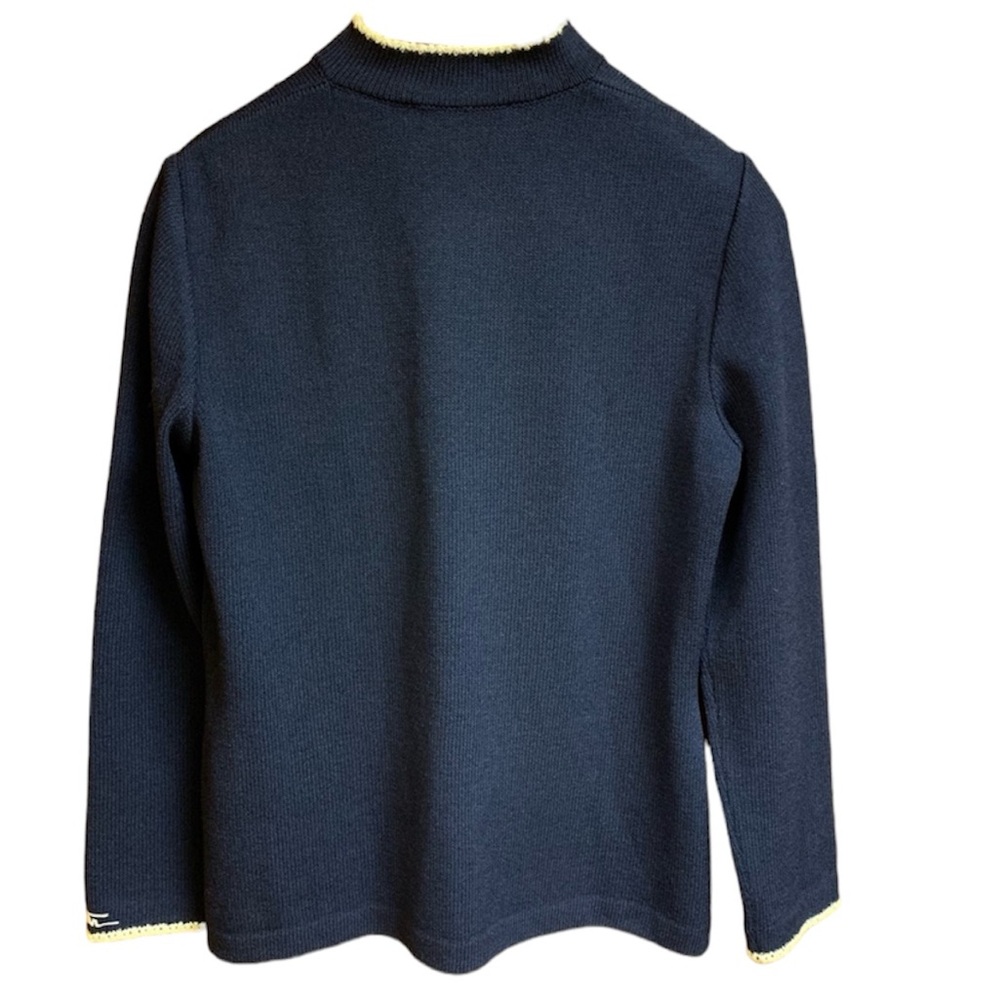 St.John Sport Swarovski Knit Pullover Zip Sweater Size Small - Picture 2 of 8
